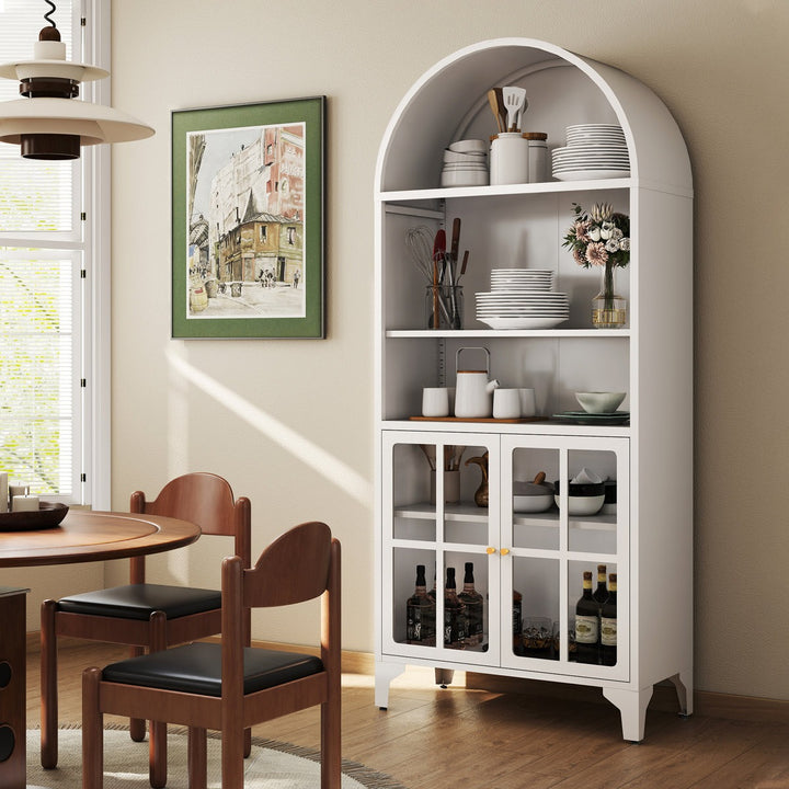 Masuru Tall Crockery Unit | White