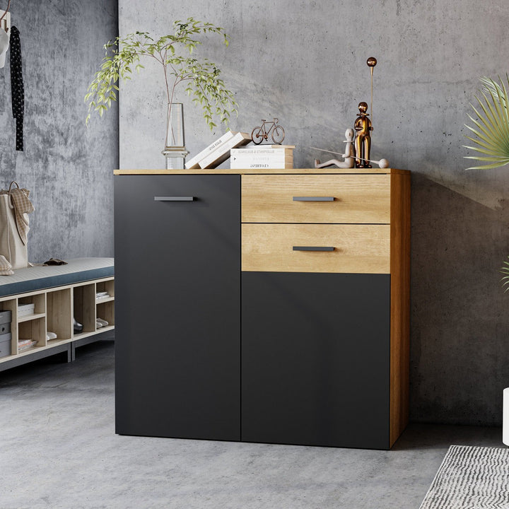 Roko Shoe Rack | Black & Beige