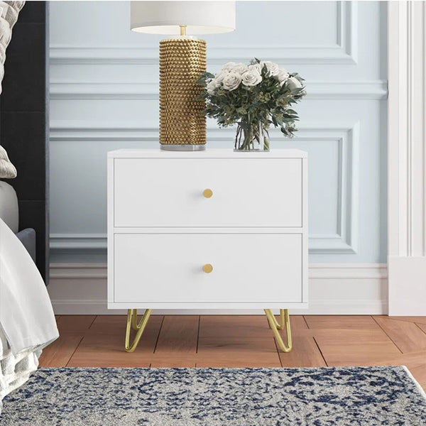 Isaiah Bedside Table | White