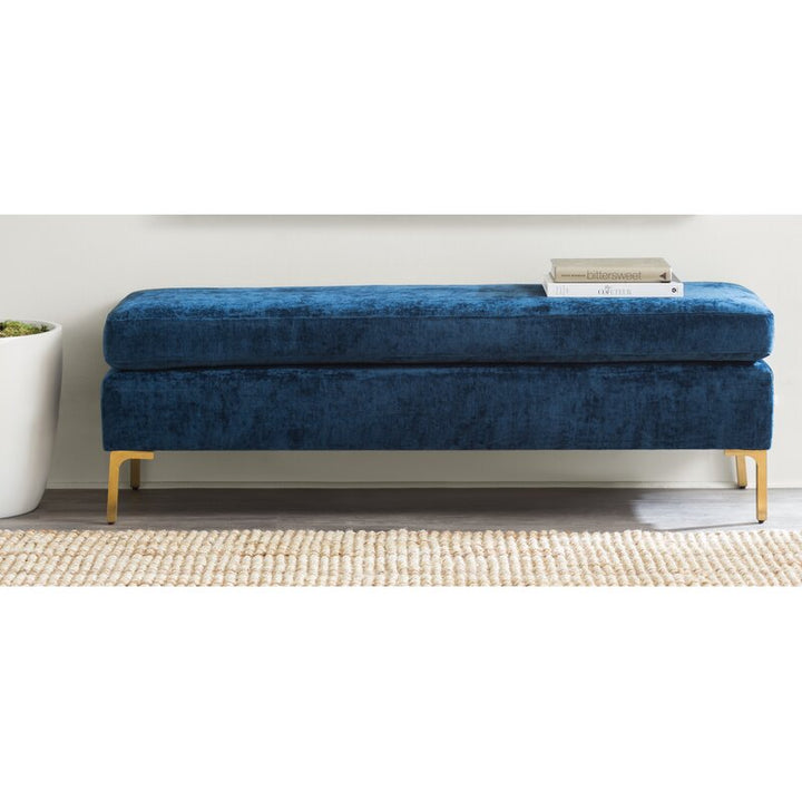 Bay Ottoman | Navy Blue