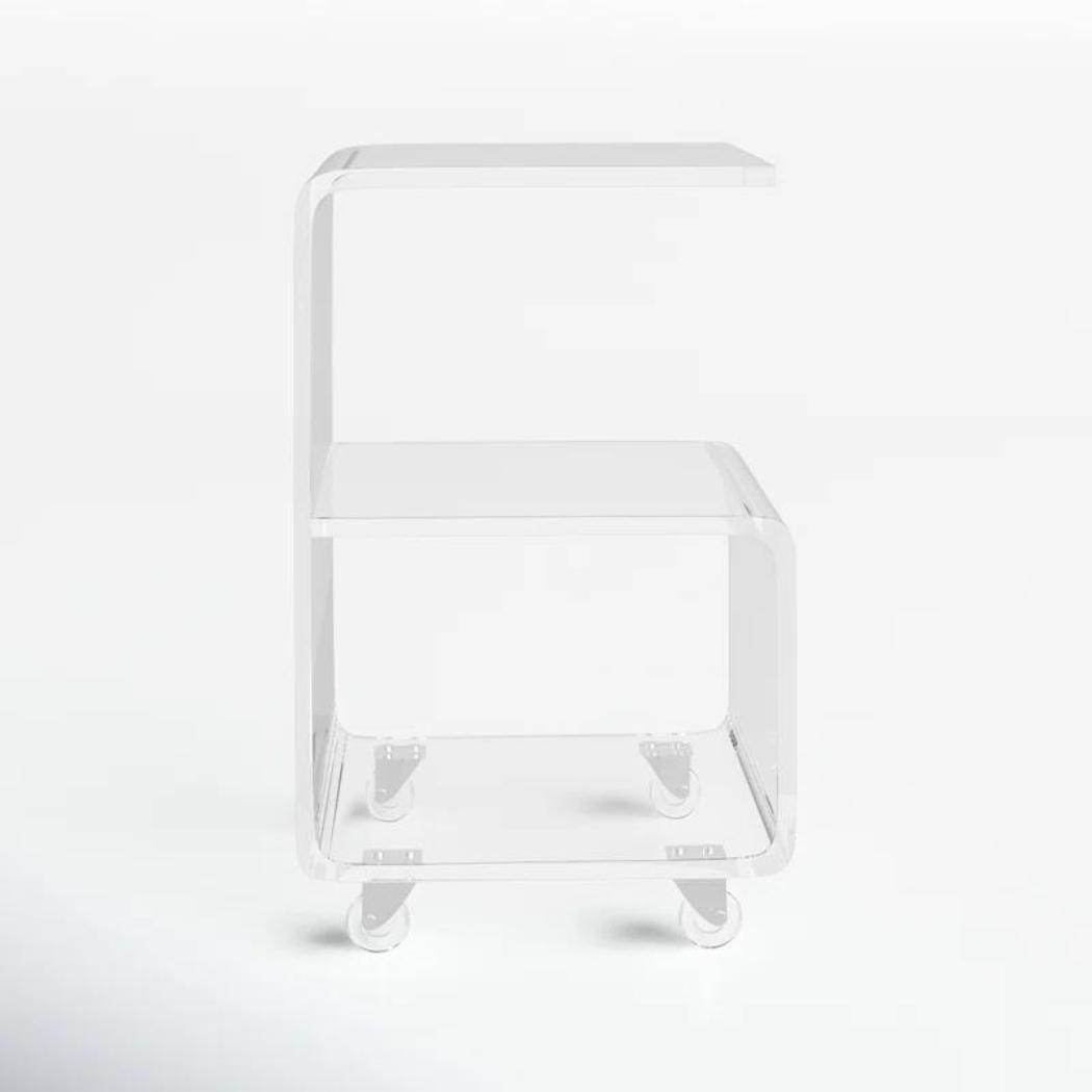 Lumiere Acrylic End Table | Clear