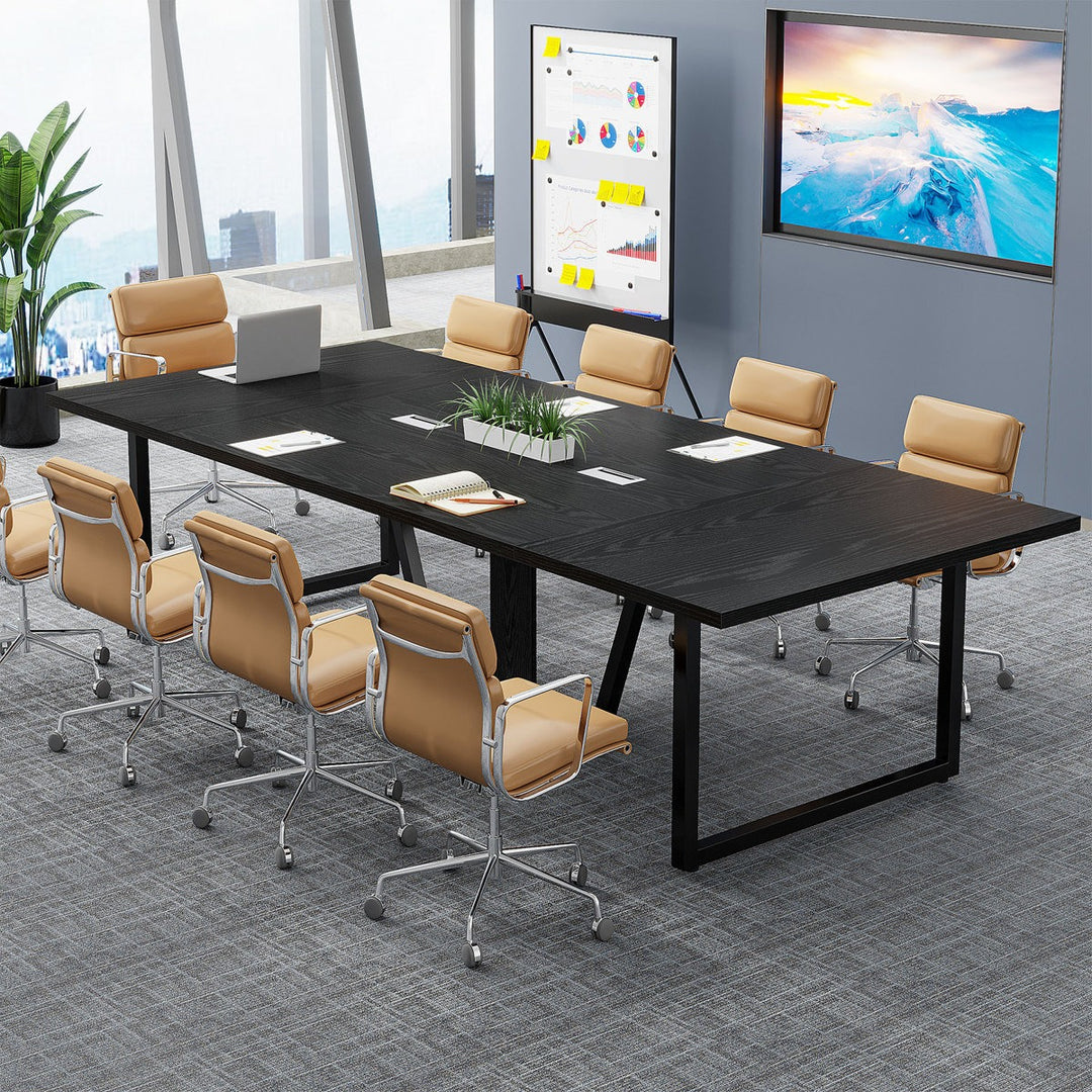 Haru Rectangle  Conference table | Black