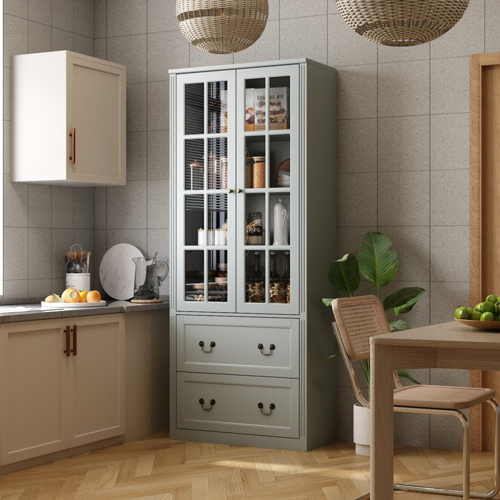 Zojo Tall Crockery Unit |Gray