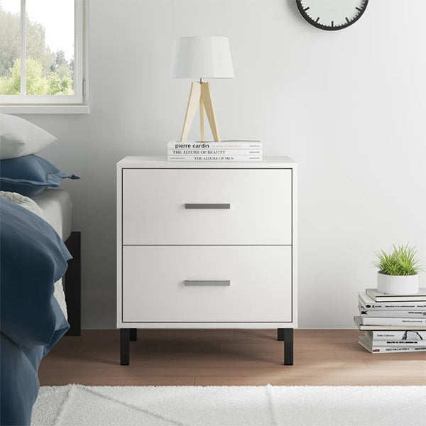 Jaxon Bedside Table | White