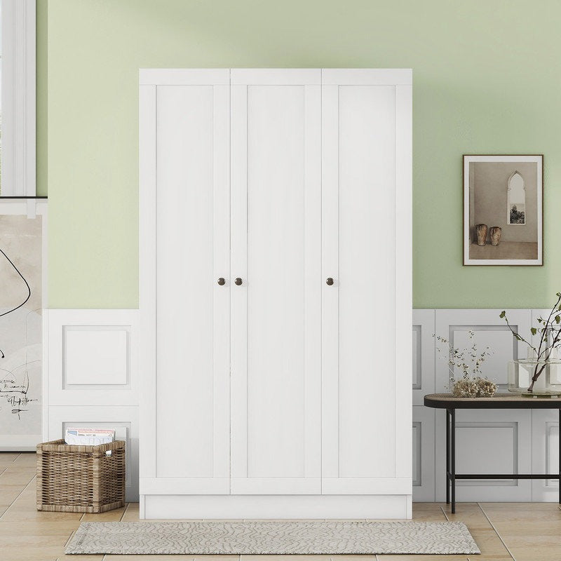 Yuna 3 Door Wordrobe | White