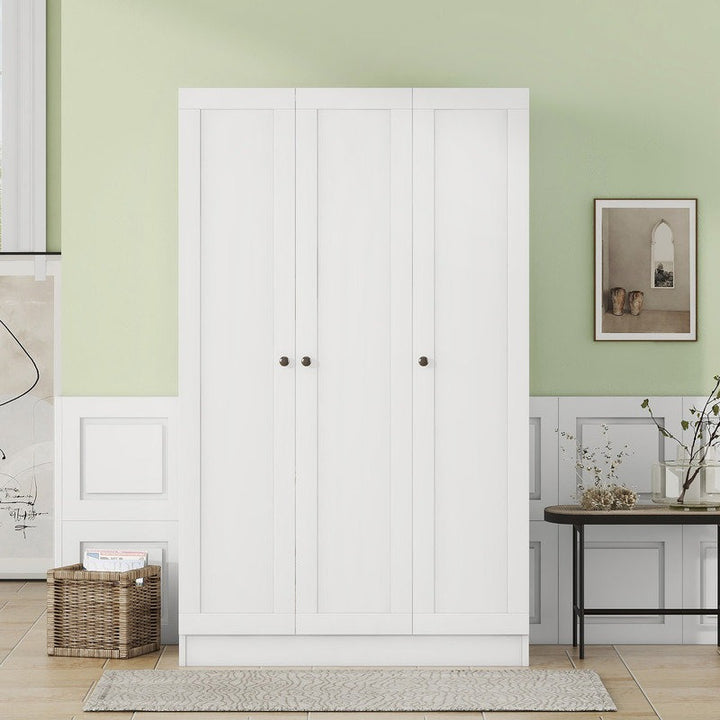 Yuna 3 Door Wordrobe | White