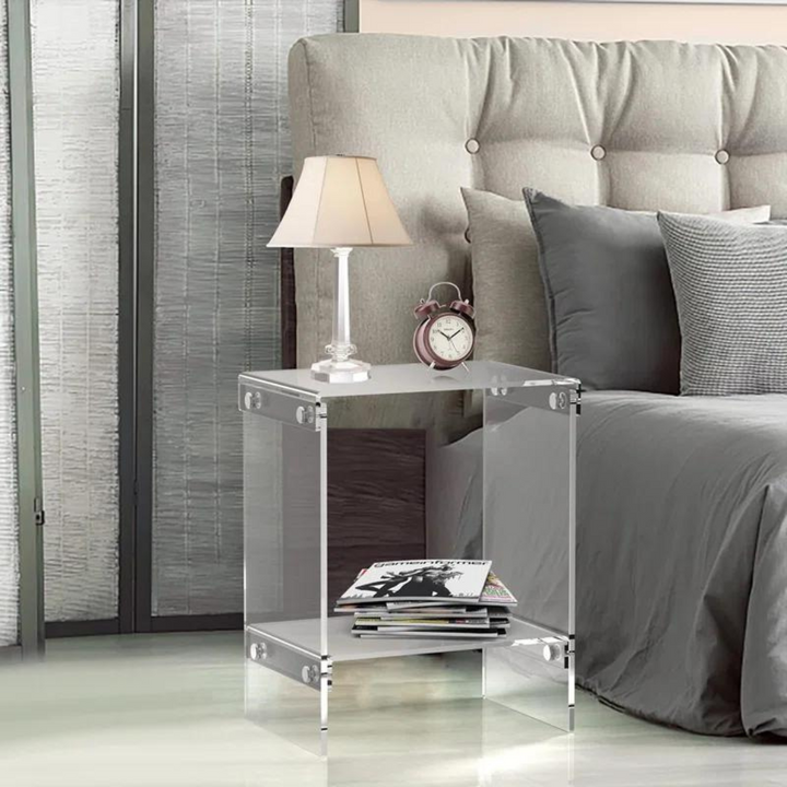 Solstice Acrylic End Table | Clear