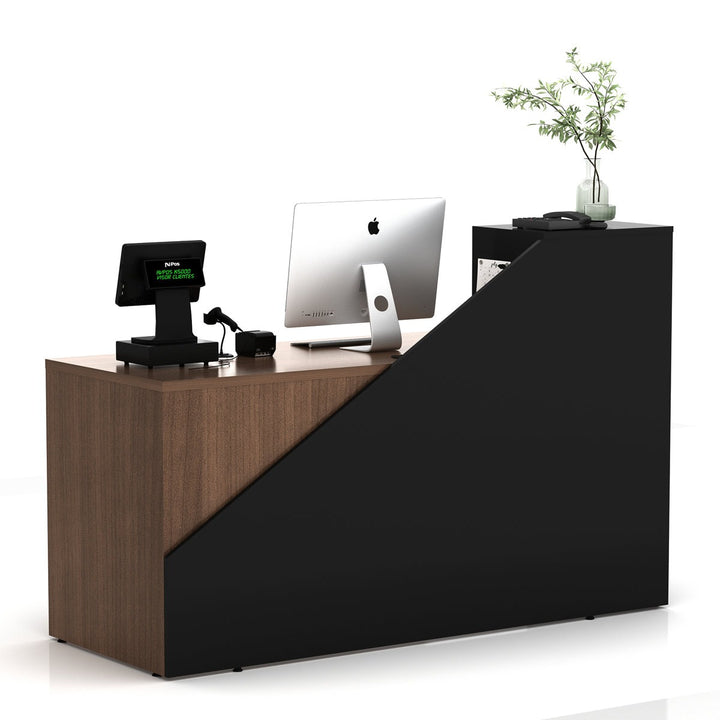 Aya Reception Table | Black & Brown