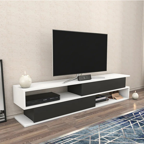 Nathan Tv Stand | White & Black