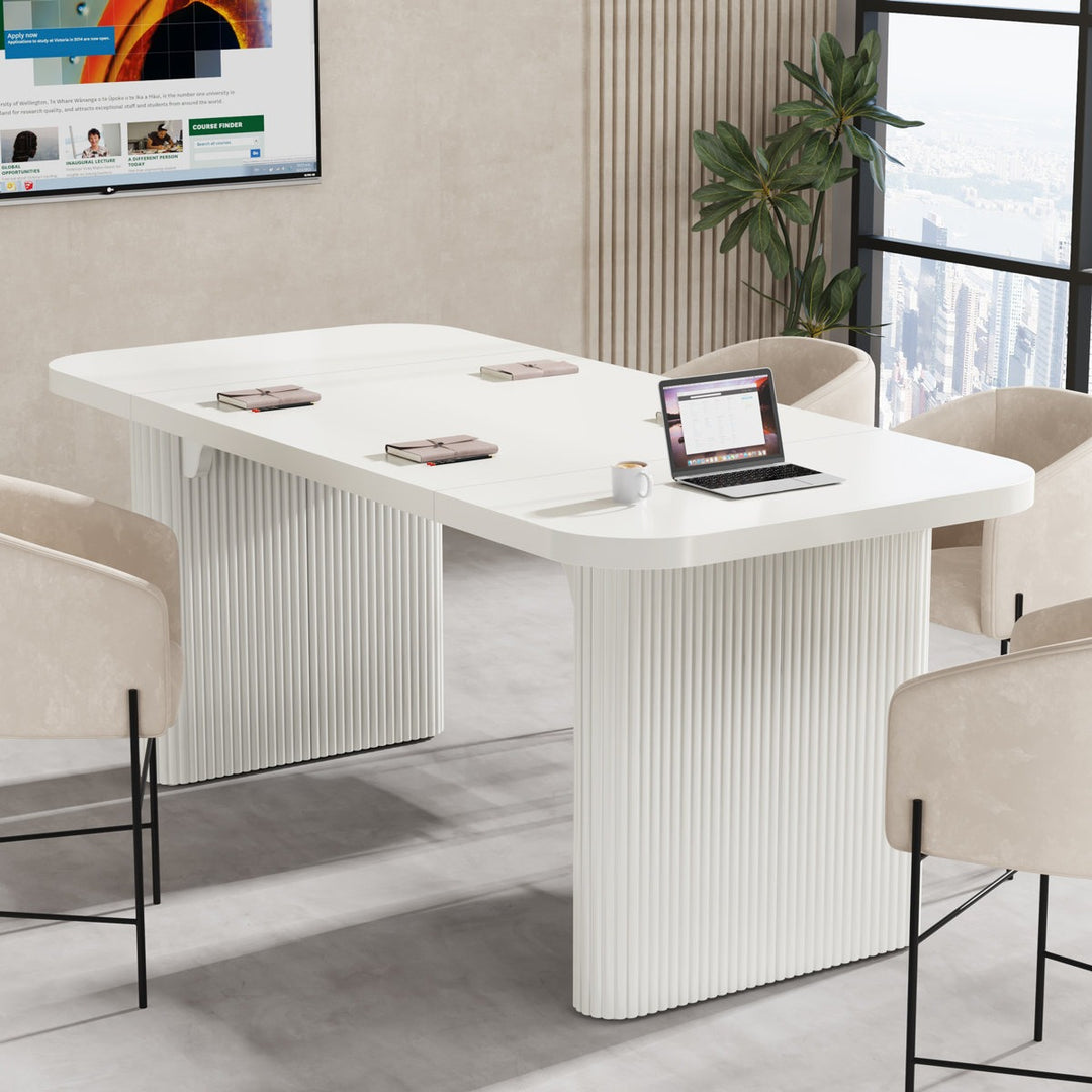 Orin Meeting Table  | White
