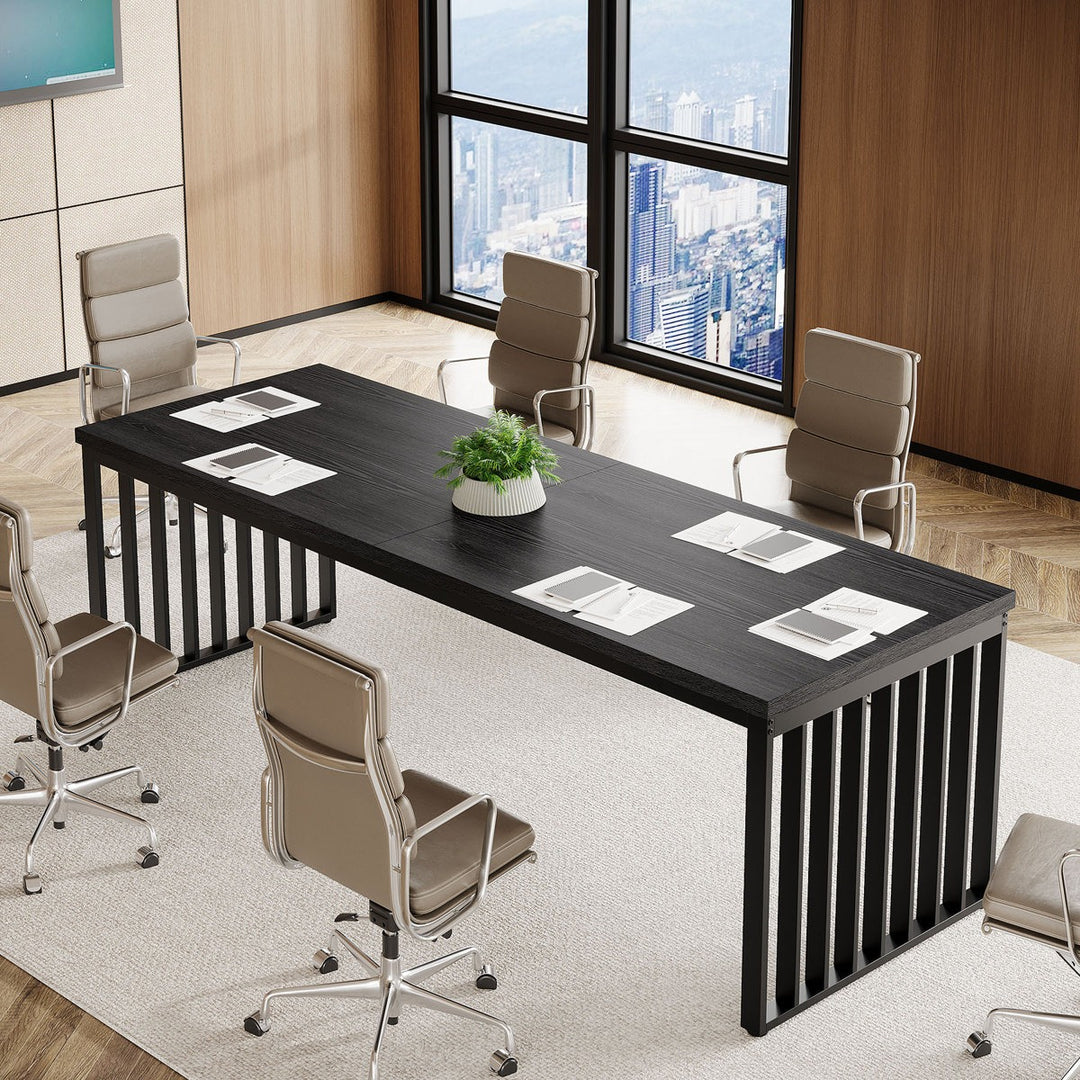 Ade Table Heera Moti Ade Meeting Table | Black