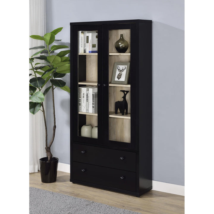 Heno Tall  Crockery Unit | Black