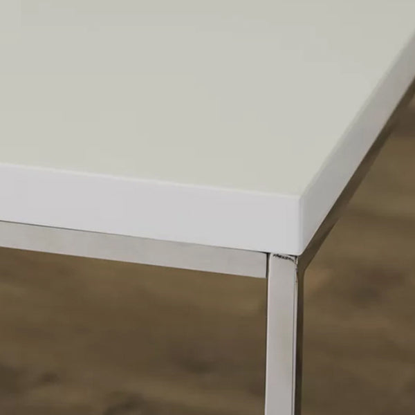 Tal Large End Table | White