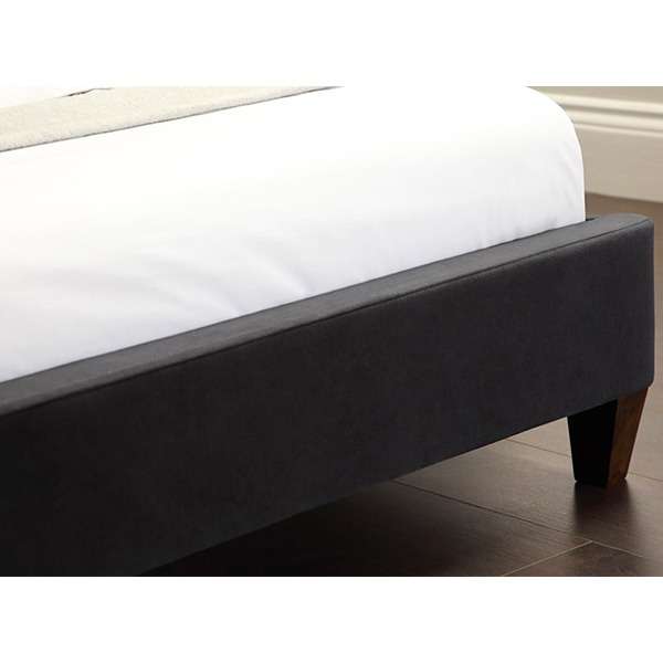 Kyle Bed Without Storage | King | Black Fabric