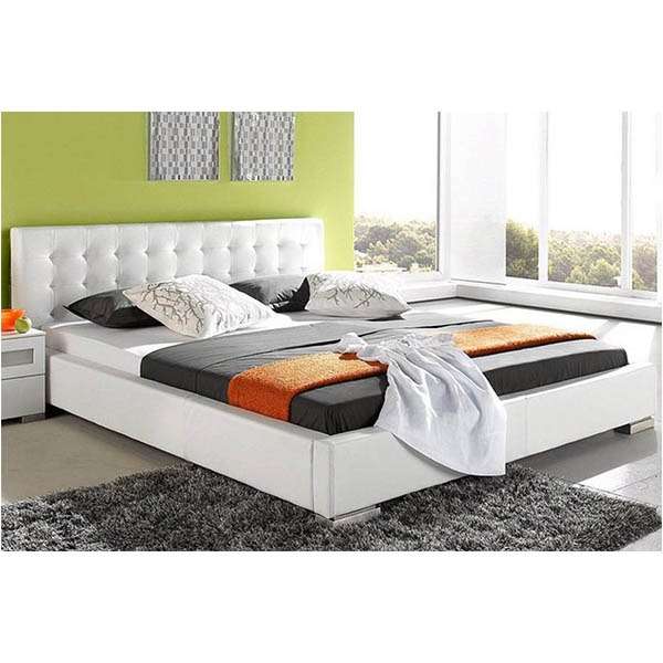 AI Bed Without Storage | Queen Size | White