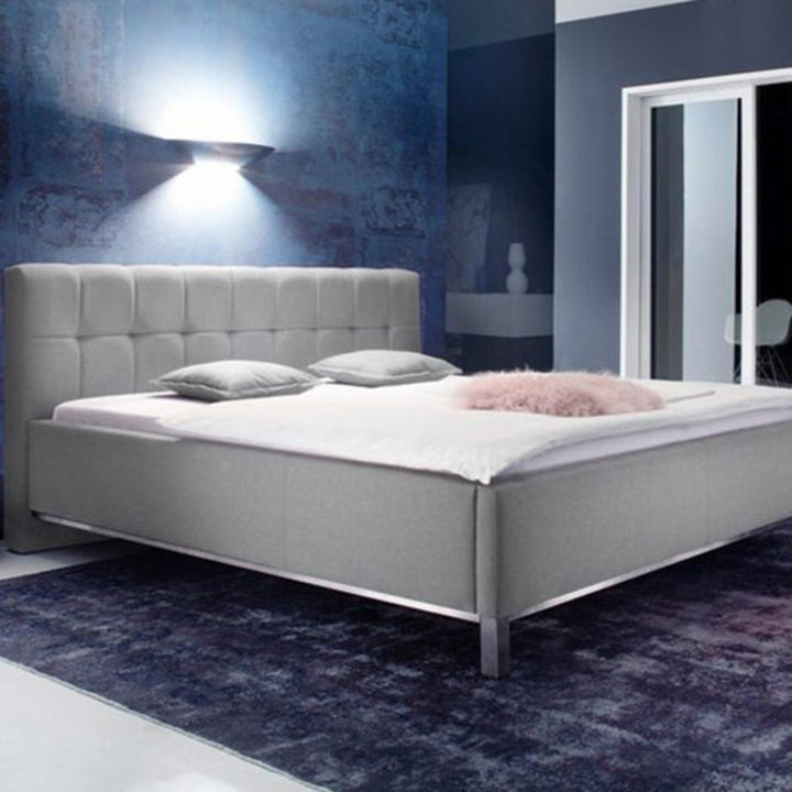 Affinity Bed Hydraulic with Storage | King | Grey Fabric Upholstery