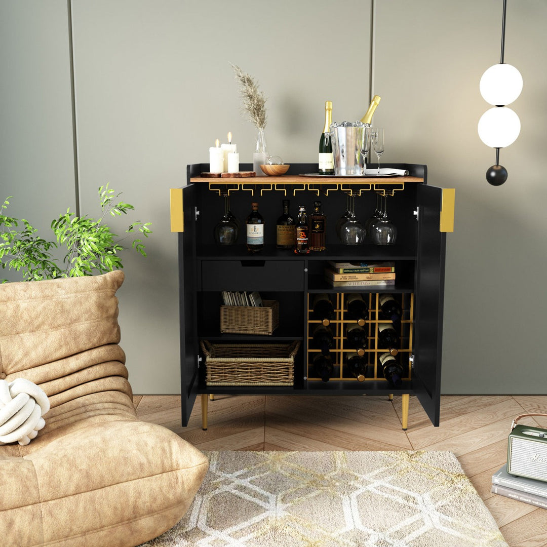 Emi Bar Cabinet | Black