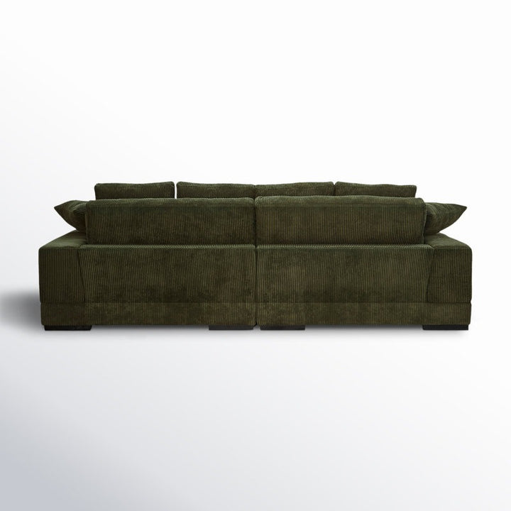 Opulence L-Shape Sofa | Green | Right Facing