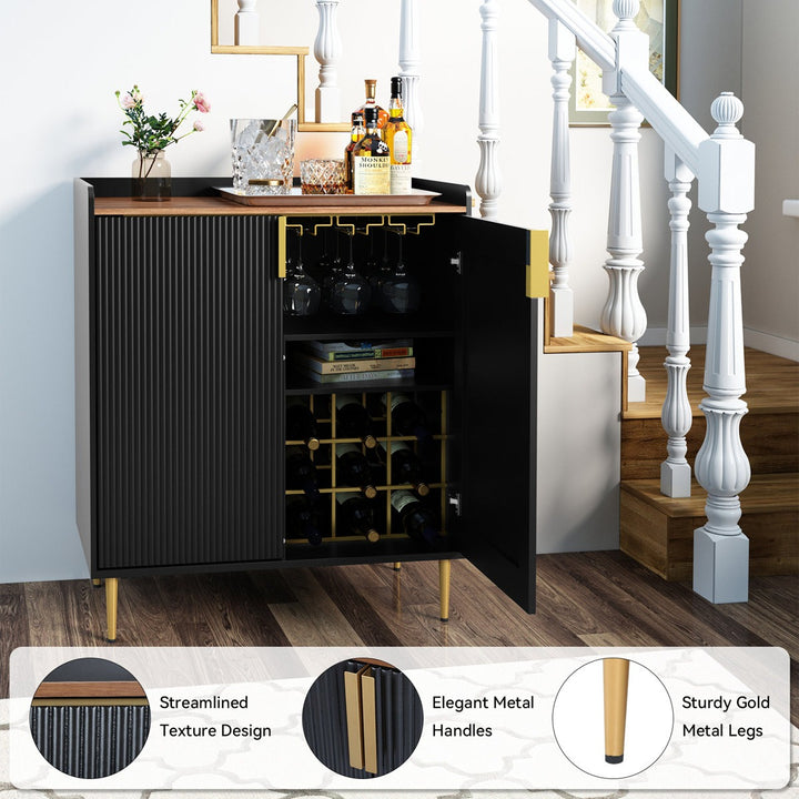 Emi Bar Cabinet | Black