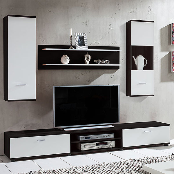 Web TV Unit Set | White & Black