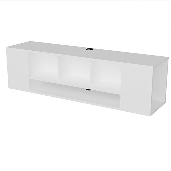 6 Box Wall Mount TV Unit | White