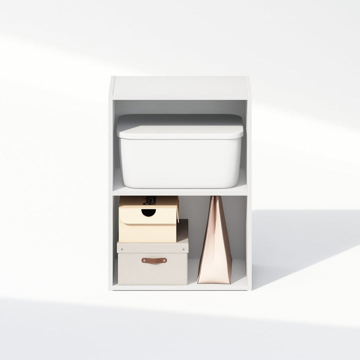 Meza Open Storage | White