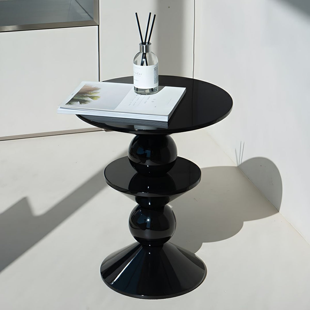 Heera Moti Dana Side Table | Black