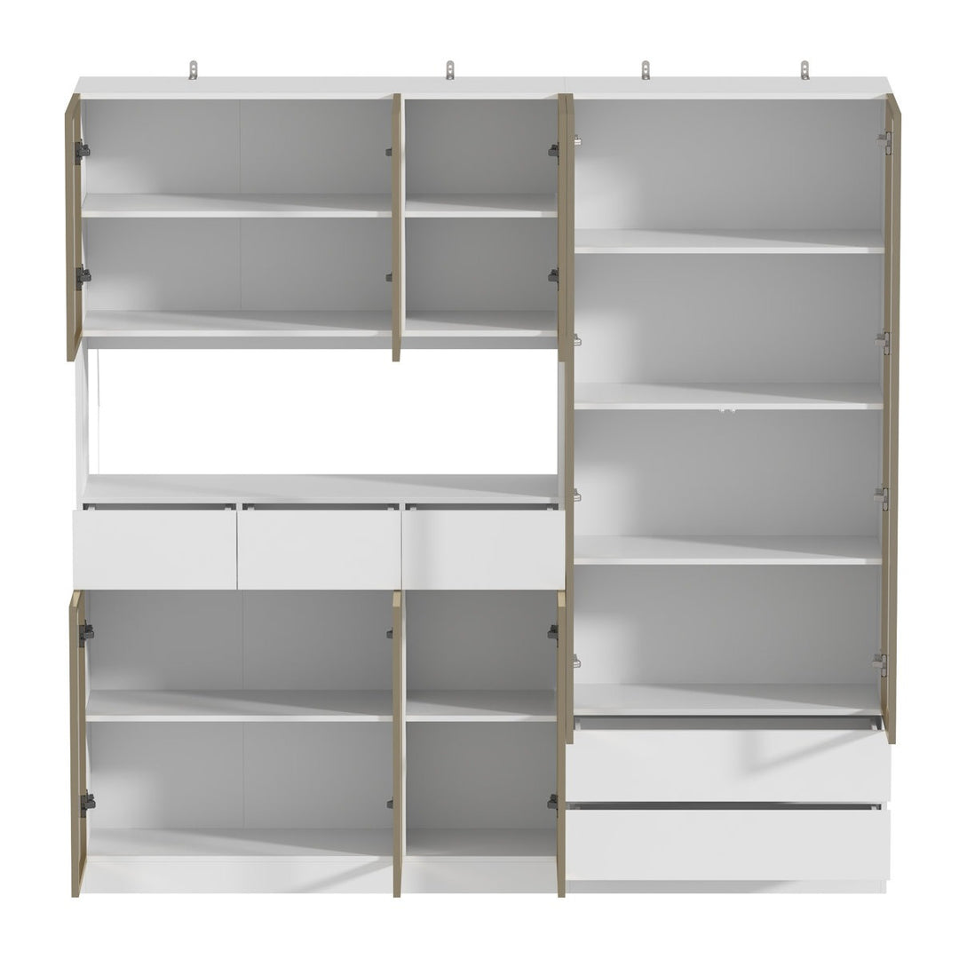 Rento Tall Crockery Unit | White