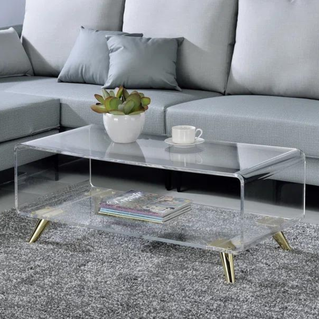 Mosaic Acrylic Coffee Table | Clear