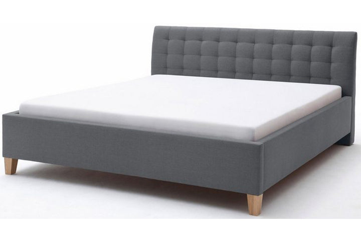 Deporte Bed Without Storage | King | Grey Fabric Upholstrey