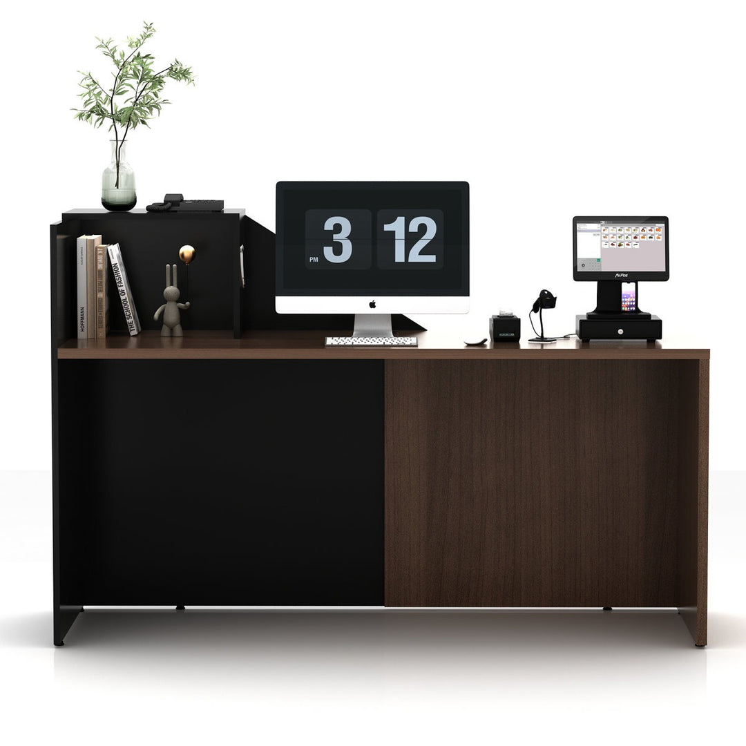Aya Reception Table | Black & Brown