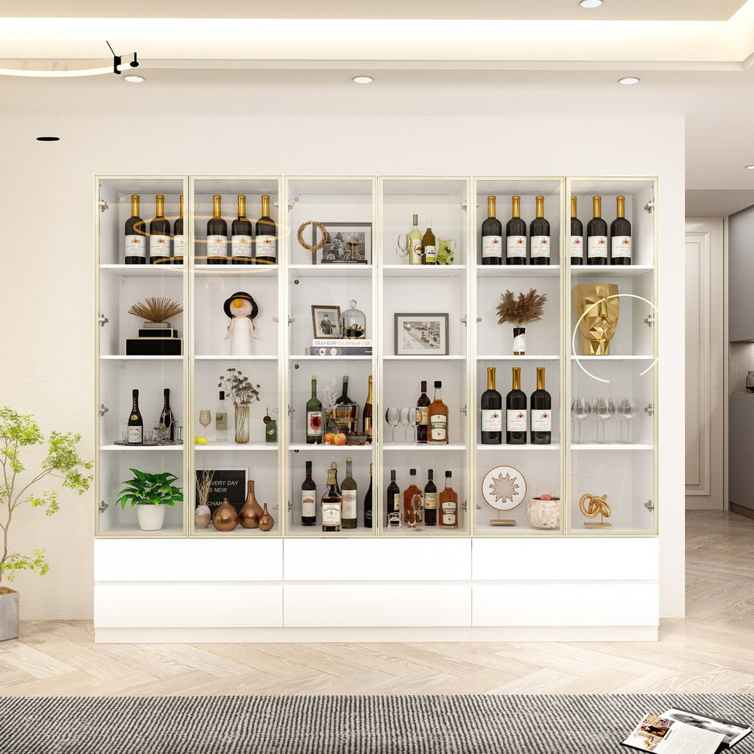 Moco Tall Crockery Unit | White