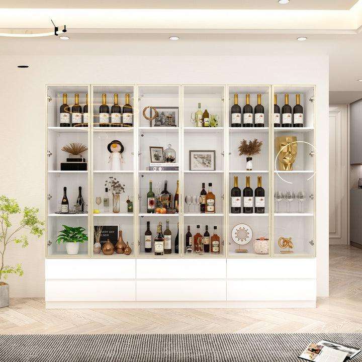 Moco Tall Crockery Unit | White