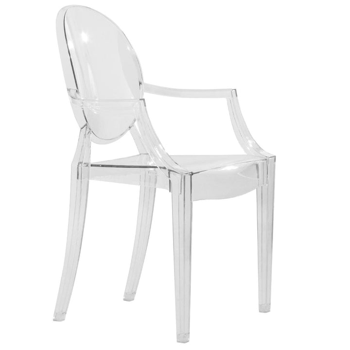 Saskia Arm Acrylic  Chair | Clear