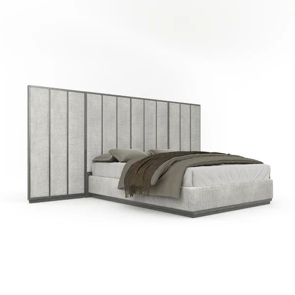 Tofu Bed Without Storage | King | Grey Fabric