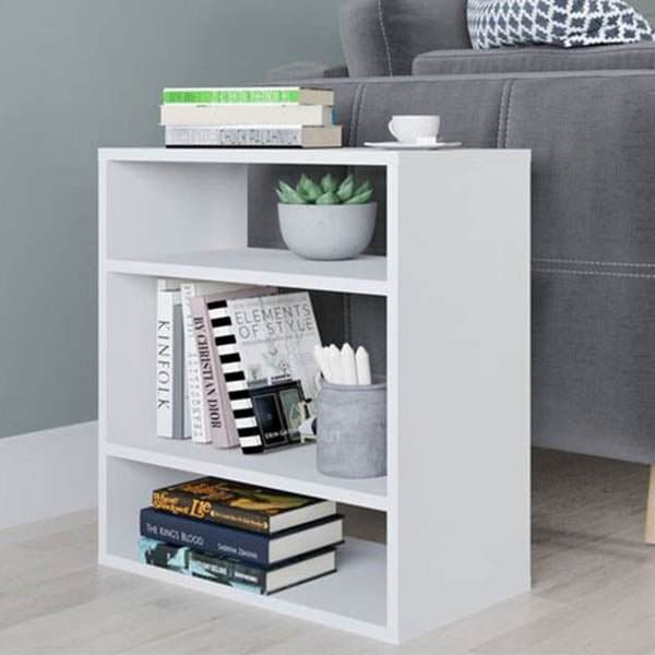 Ice End Table | White