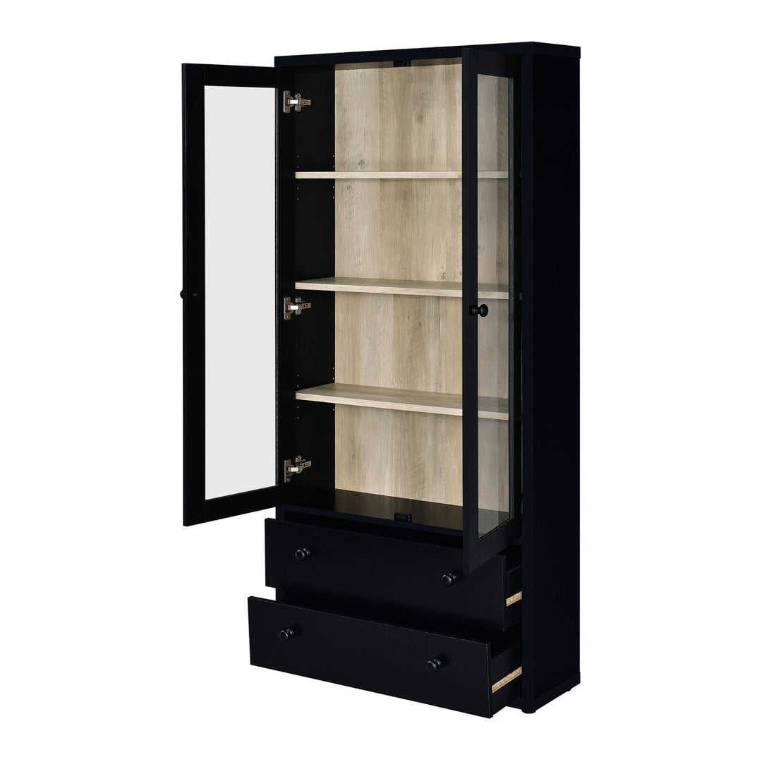 Heno Tall  Crockery Unit | Black