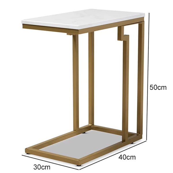 Renzo End Table | White