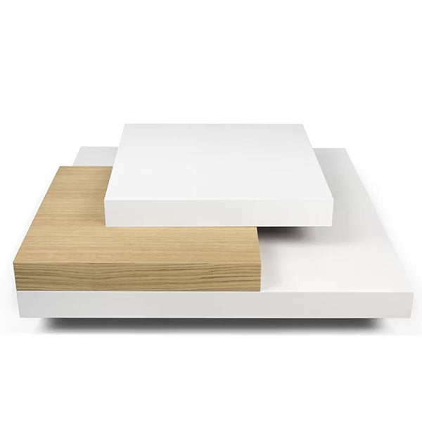 Keva Coffee Table | White & Wood