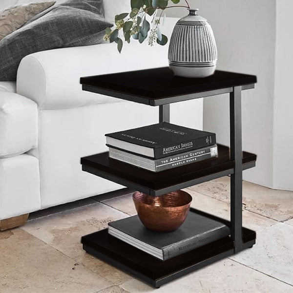 3 Tiers End Table | Black