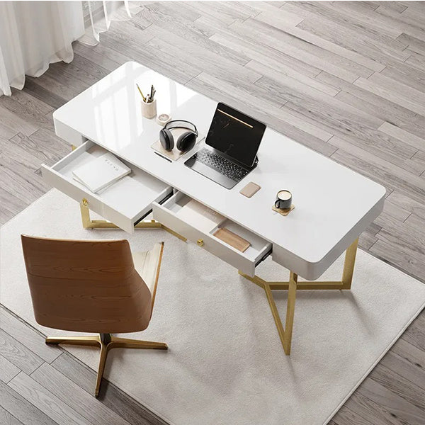 Zayn Study Table | White