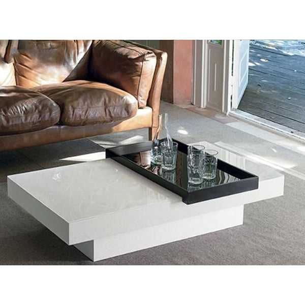 Angular Coffee Table | White & Black