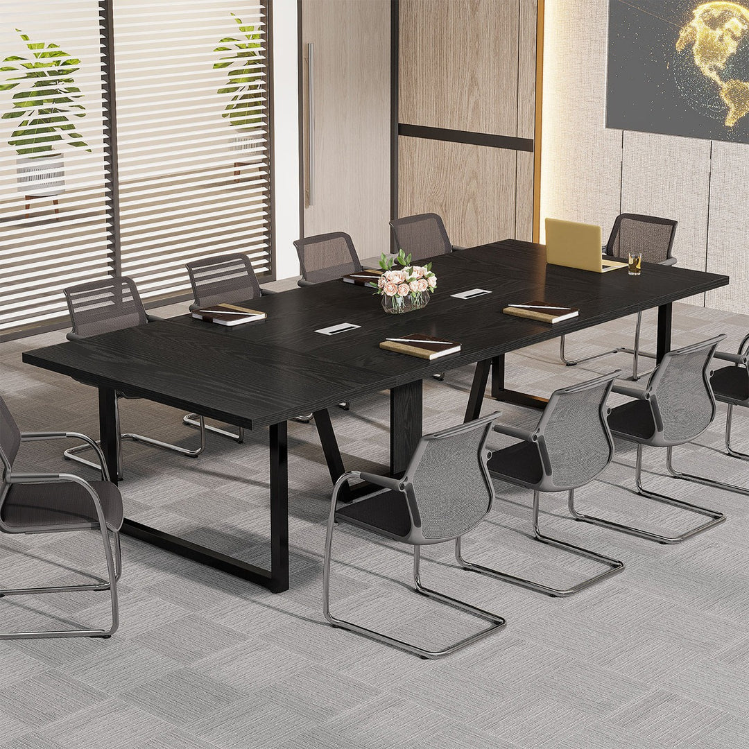 Haru Rectangle  Conference table | Black