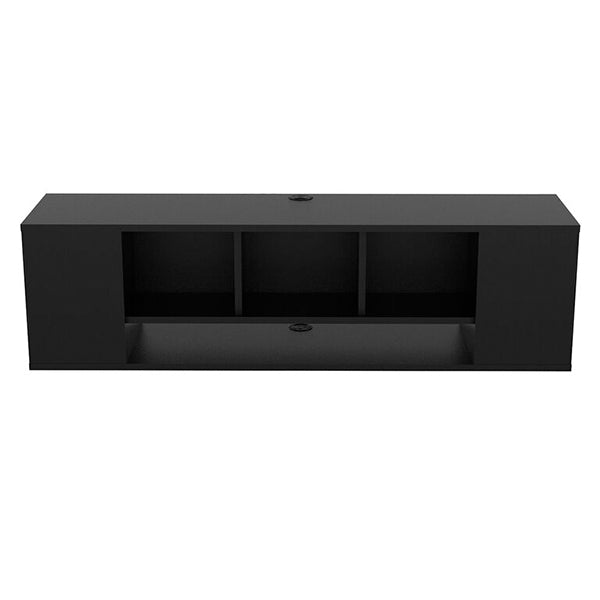 6 Box Wall Mount TV Unit | Black