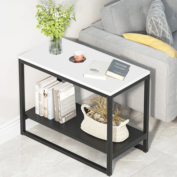 Sled End Table | White