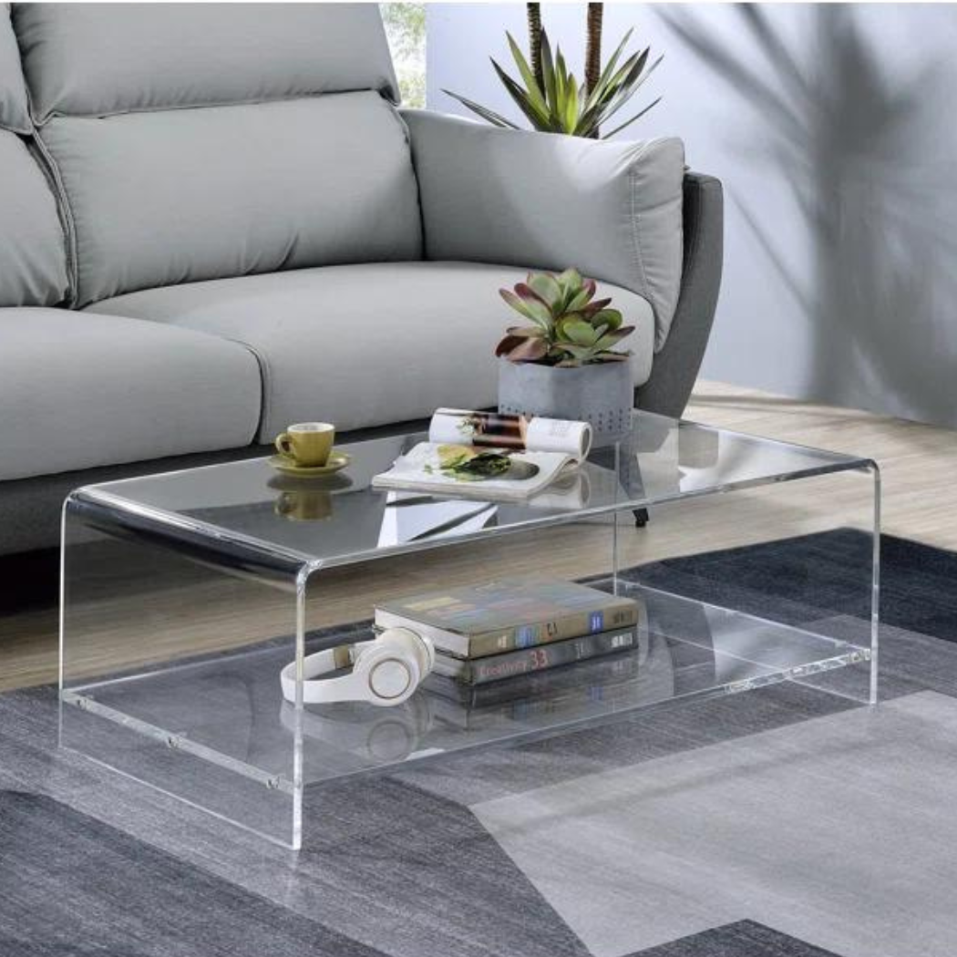 Zenith Acrylic Coffee Table | Clear