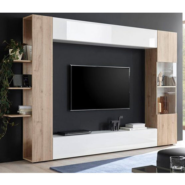 Mox Tv Unit Set | White & Beige