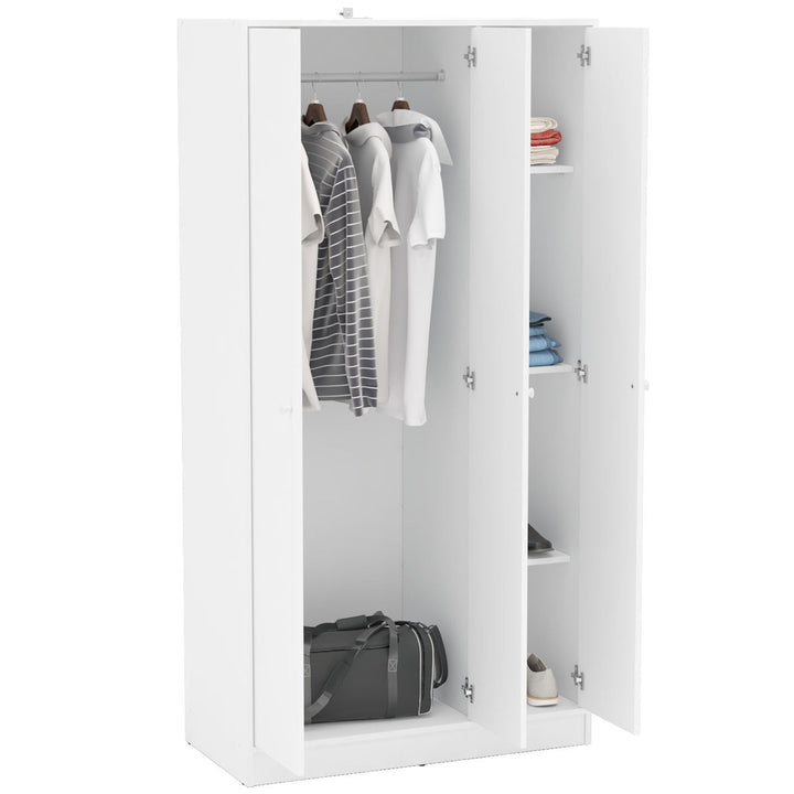 Umi  3 Door Wardrobe | White