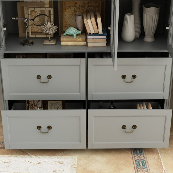 Haruto Tall Crockery Unit | Gray