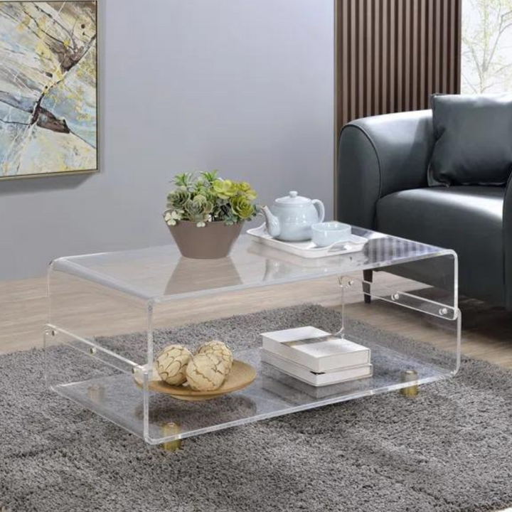 Luna Acrylic Coffee Table | Clear